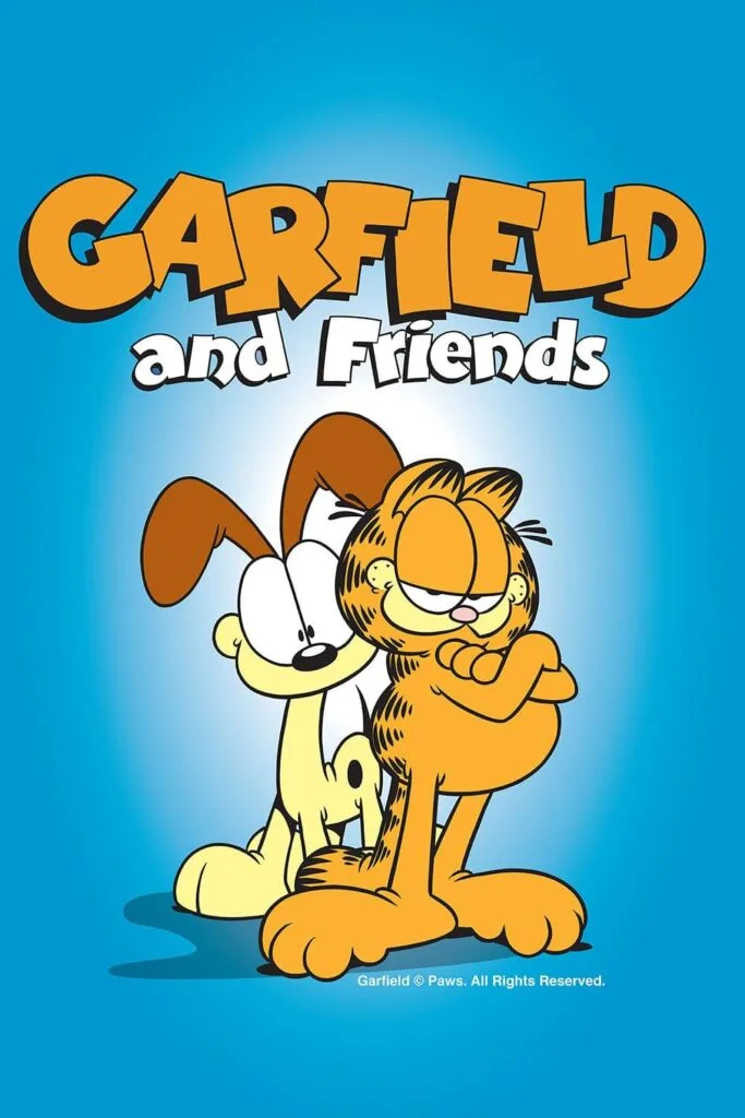 Garfield: O Gato Mais Preguiçoso e Amado do Mundo 5 Garfield e Odie na arte promocional da série animada Garfield and Friends, exibida entre 1988 e 1994.