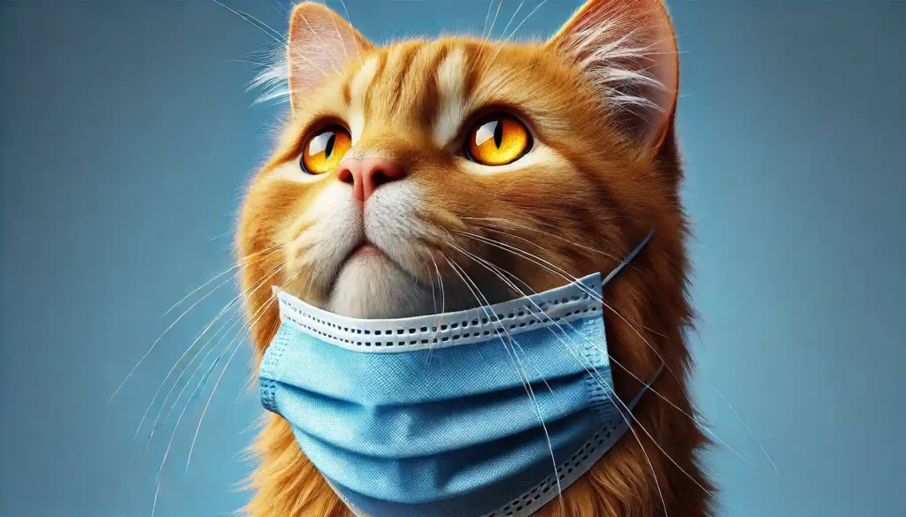 Saúde Felina: 8 Dicas de Prevenção e Tratamento de Doenças 3 gato laranja mascara cirurgica